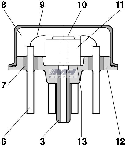BOSCH 0281002316 Turbo Basınç Sensörü – DAF CF, LF, XF, Renault Kerax, Midlum, Premium
